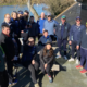 The Isle of Ely crews looking very pleased after winning the trophy