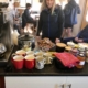 Coffee, porridge and brownies for sale in the clubhouse