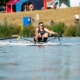 Millie sculling at the Junior Championships