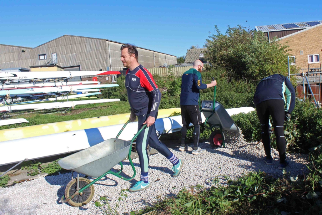 Levelling Levelling off the boat storage areas