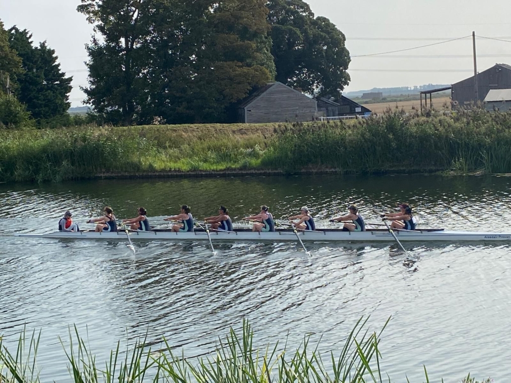 Women's eight racing