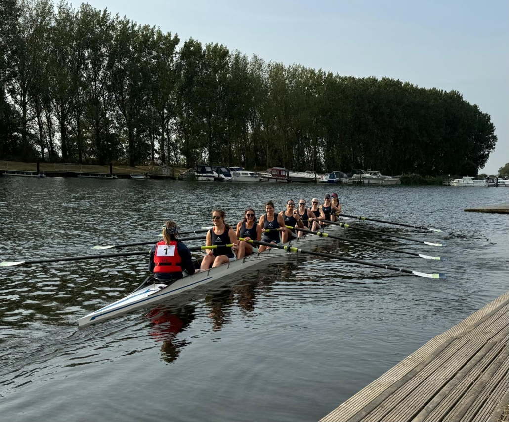 Women's eight ready to row from Denver to Ely