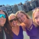 Four smiling rowers in Holland