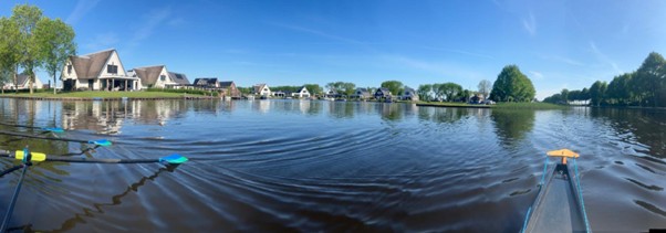 Wide angle shot of water